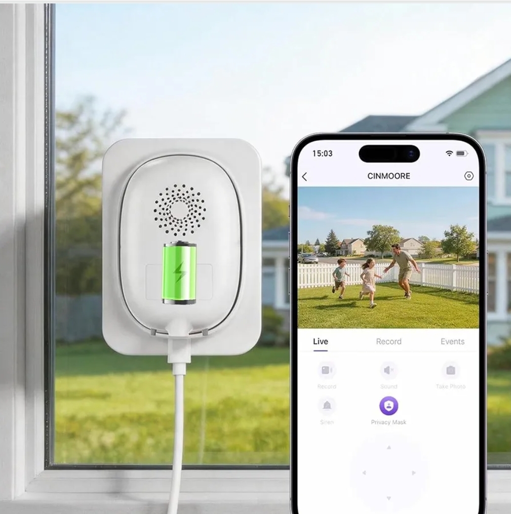 Read more about the article 2.5K Window Security Camera – 5000mah Anti-Glare