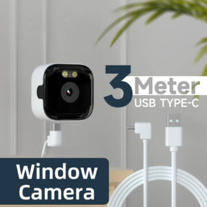 2.4/5GHz WiFi Window Camera 3MP Full Color Night Vision Indoor